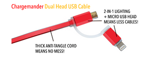 Chargemander Dual-Head USB Charging Cable
